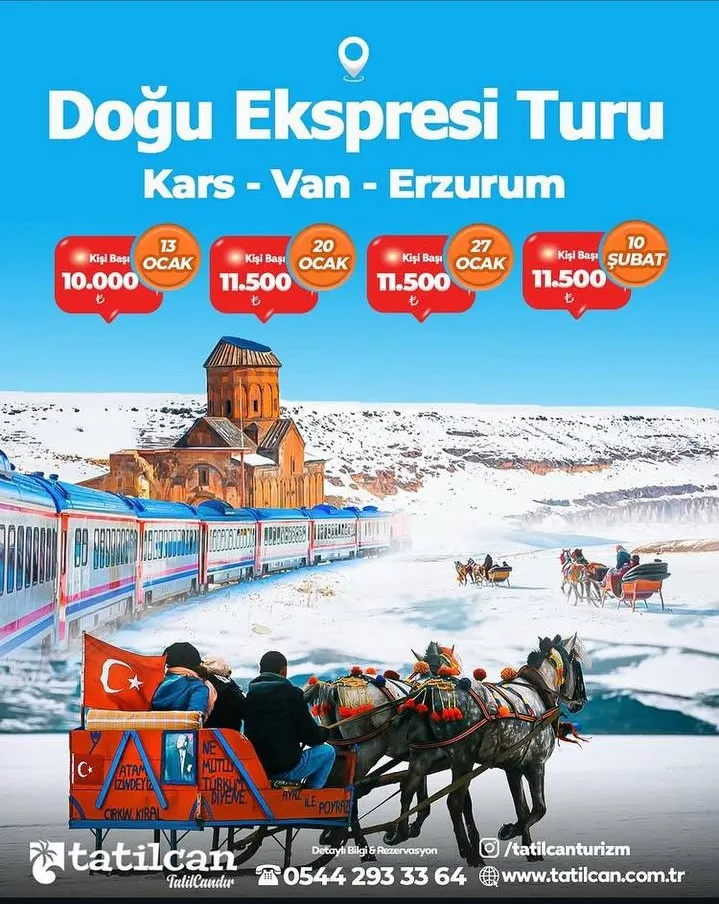 DOĞU EKSPRESİ İLE KARS - DOĞUBEYAZIT - VAN